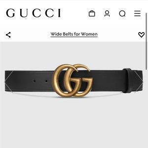 GUCCI GG MARMONT LEATHER BELT (NEVER USED)